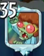 Disco Zombie as the profile picture for a Rank 35 player