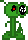 While I am done with A Night at Zomboss', I thought it would be nice to put a pixelated version of the Peashooter I drew many times.