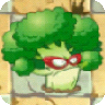 Strong Broccoli (red cats-eye glasses)