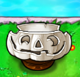 Imitater Pumpkin on a Flower Pot
