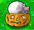 Sleeping Imitater Fume-shroom in a Pumpkin