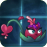 Blooming Heart (purple headband with heart-centered bow)