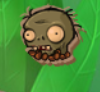 A cardboard Zombie head (hacked)