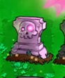 Zombie Gravestone about to produce a brain