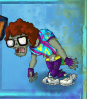 A shrunken Arcade Zombie