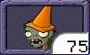 Conehead Zombie seed packet in iPhone version