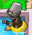 A Ducky Tube Buckethead Zombie