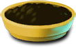 Unused gold pot for the world map