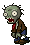 An animated Zombie in the DS version
