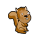 A squirrel that was supposed to be in the Squirrel mini-game.