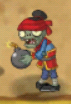 A shrunken Exploding Zombie with a bomb