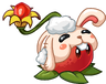 Pomegranate (torn bunny hat)