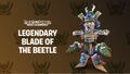 Blade of the Beetle, an exclusive costume for the Kernel Corn awarded for completing the prize map