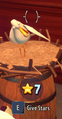 The player giving the seagull inside the Town Hall stars