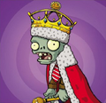 King Zombie with Basic Zombie's clothes in the Art of Plants vs. Zombies