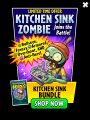 Kitchen Sink Zombie on the advertisement for the Kitchen Sink Bundle