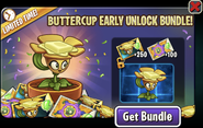 Buttercup in an advertisement for Buttercup's Early Access Bundle