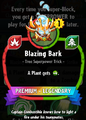 Blazing Bark's statistics