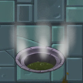 A steam sewer about to release toxic steam