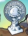 Silver Sunflower Trophy Achievements icon on the old iOS and Android versions