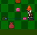 More gameplay concepts, this time with a Berrage, a Pomegrenade, two Gum-Drops, and a Conehead Zombie.
