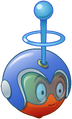 E.M.Peach (blue high-tech helmet)