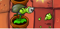 Gatling Pea in High Gravity. Note that the pea is travelling downwards.
