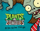 Zombie on the cover of the Plants vs. Zombies Style Guide