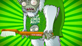 Stop Zombie Mouth T-shirt Zombie Yeti holding an orange toothbrush