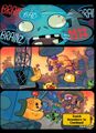 The comic strip that appears when the player finishes Junkyard Ambush! for the first time