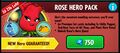 2nd-Best Taco of All Time on the advertisement for the Rose Hero Pack
