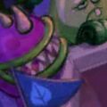 Chomper in the background of a Multiplayer match