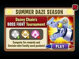 Zombot Dinotronic Mechasaur in an advertisement of Dazey Chain's BOSS FIGHT Tournament in Arena