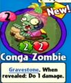 The player receiving Conga Zombie from a Premium Pack