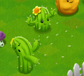 Cactus in-game. Notice the Puff-shroom in the corner