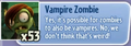 Vampire Zombie's stickerbook description