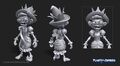 Concept model sculpture of the Fairy Godmother skin