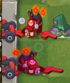 Hypnotized Super-Fan Imp and Super-Fan Imp landing at the same time