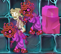 Two Zombie Medusas and a stone slab under Stallia's effect