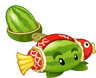 Melon-pult (chinese fish earmuffs)