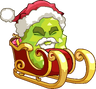 Endurian (santa hat, beard and sleigh with presents)