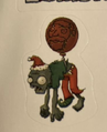 The Santa Balloon Zombie sticker