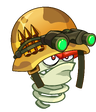 Nitro-shroom (military helmet with bullets and night goggles)