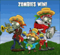 All-Star Zombie in the winning screen of Taco Bandits (animated)