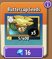 Buttercup's seed packets in the store (9.6.1)