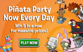 An advertisement for the Piñata Parties