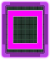 Purple square power tile