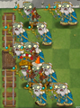 A horde of Healer Zombies