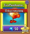 Fire Peashooter in the new store on sale