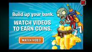 A coin advertisement featuring the Jetpack Zombie